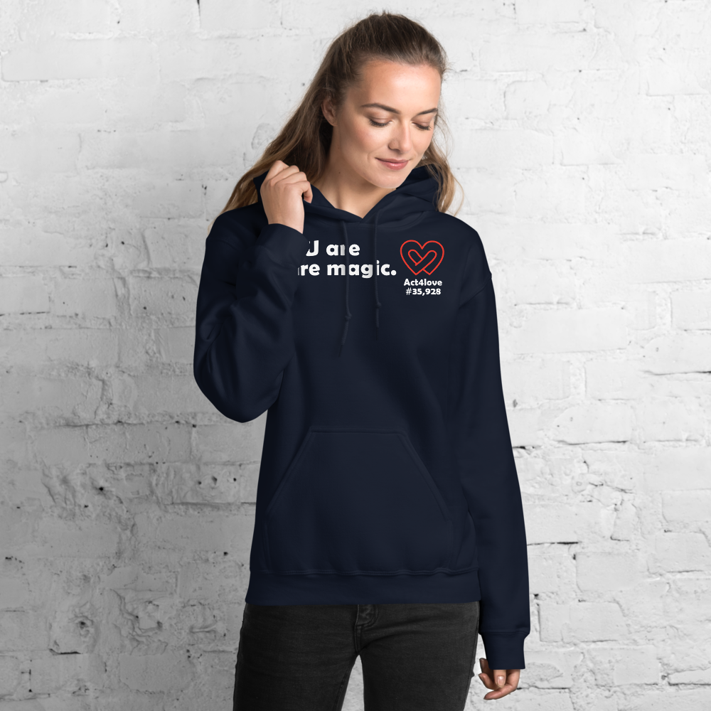Act4love™ Uplifting Women Hoodie – White Text (Limited Edition)