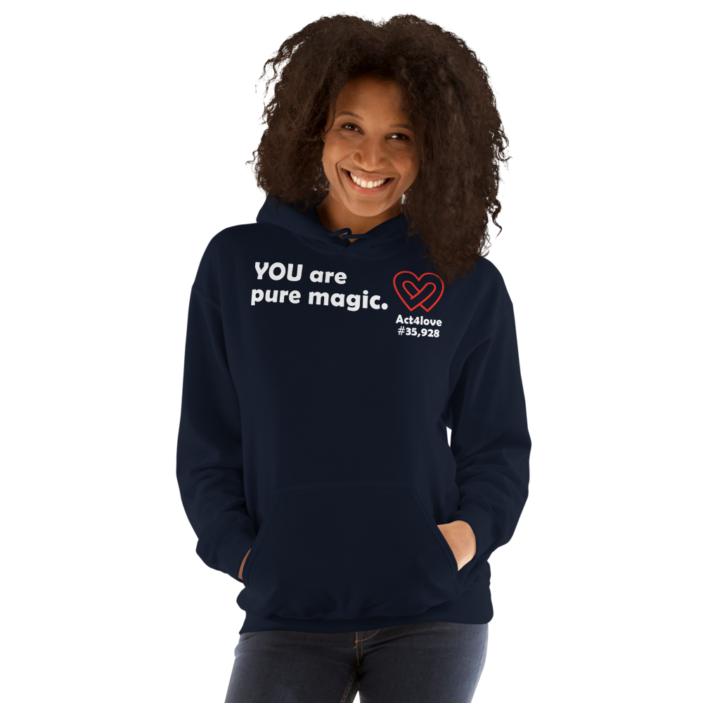 Act4love™ Uplifting Women Hoodie – White Text (Limited Edition)
