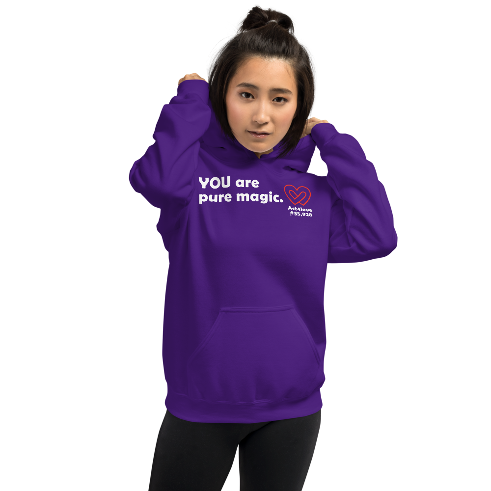 Act4love™ Uplifting Women Hoodie – White Text (Limited Edition)