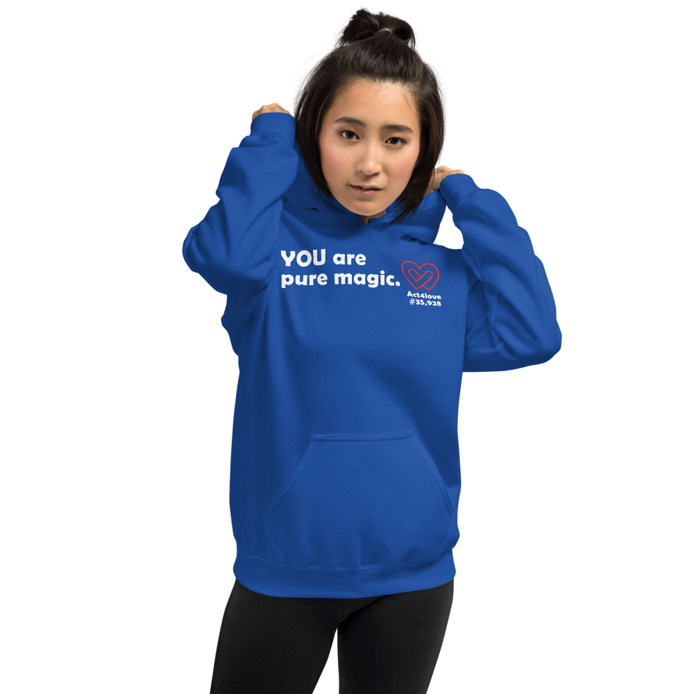 Act4love™ Uplifting Women Hoodie – White Text (Limited Edition)