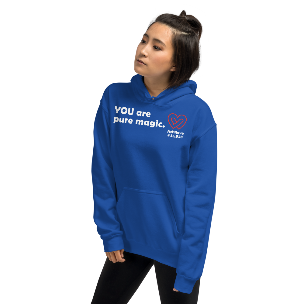 Act4love™ Uplifting Women Hoodie – White Text (Limited Edition)