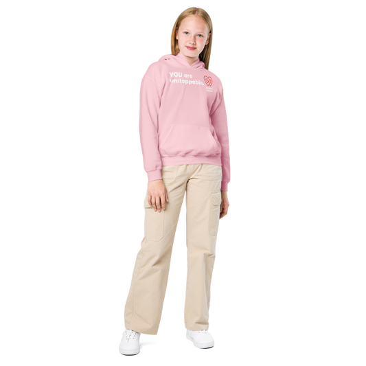 Act4love™ Uplifting Youth Heavy Blend Hoodie – White Text (Limited Edition)