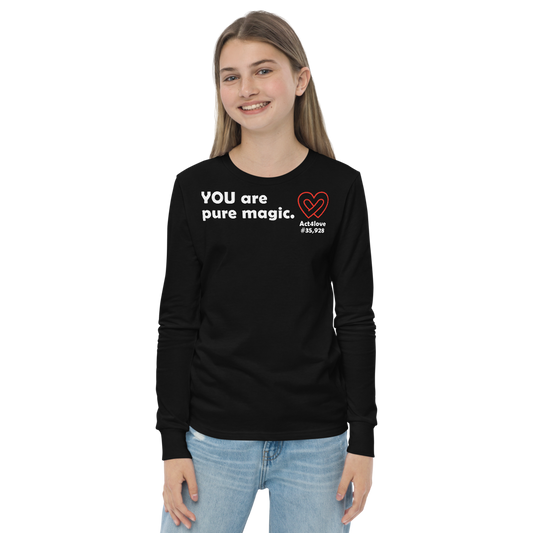 Act4love™ Uplifting Kid Long Sleeve Tee – White Text (Limited Edition)
