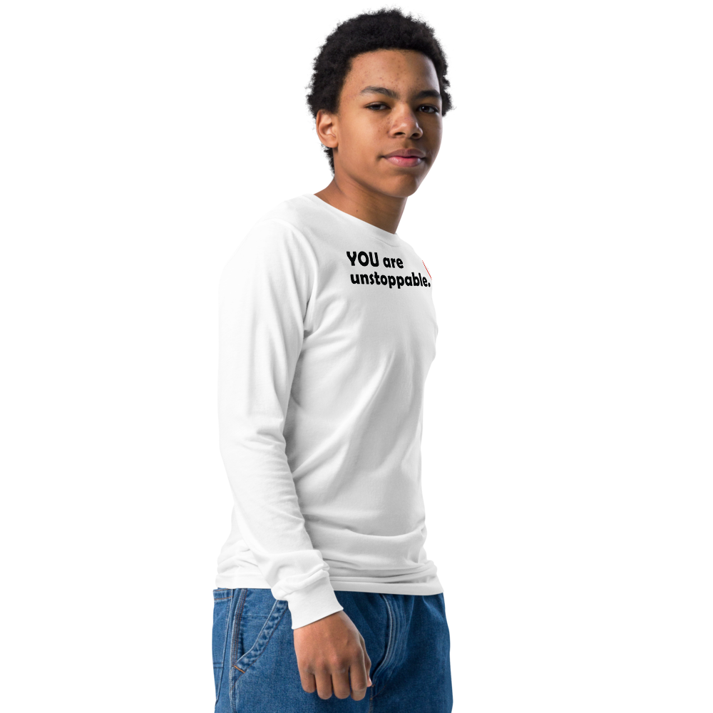 Act4love™ Uplifting Kid Long Sleeve Tee – Black Text (Limited Edition)